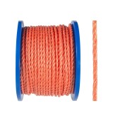 Sfoara polipropilena, rasucita, portocalie, 8 mm