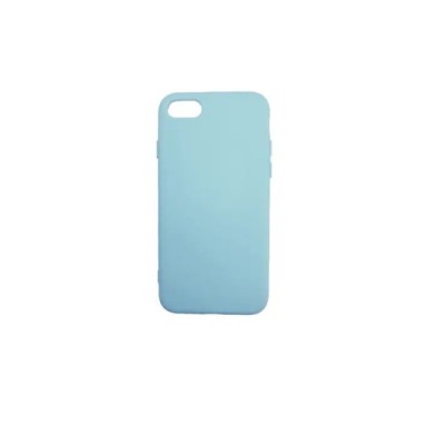 Husa silicon soft-touch compatibila cu Apple IPhone 7/8 Plus, Milky Blue foto