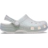 Saboti Crocs Classic Toddler Iridescent Glitter Clog Alb - White, 23, 25