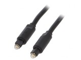 Cablu Audio Optic Toslink 1m Aurit Negru