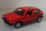 Macheta VW Golf 1 GTI 1975 rosu - Welly 1/36 Volkswagen, 1:32