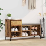 vidaXL Dulap pentru pantofi Lemn vechi 102 x 36 x 60 cm Lemn compozit 881042