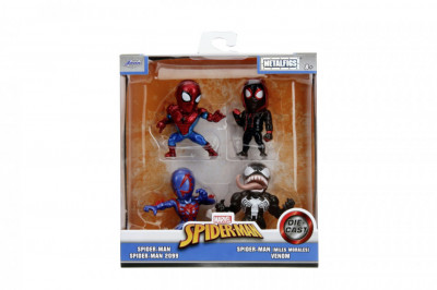 JADA MARVEL SPIDER MAN SET 4 FIGURINE METALICE 6.5CM foto