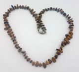Colier/Margele vintage - superbe agate ochi de tigru