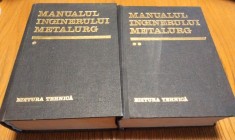 MANUALUL INGINERULUI METALURG - 2 Vol. - Suzana Gadea - 1978