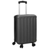 VidaXL Valiză pliabilă cu carcasă dură 20&#039;&#039; gri &icirc;nchis 34x23x55.5 cm ABS