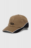 Cumpara ieftin Diesel șapcă de baseball din bumbac culoarea maro, cu model A12713.0GGAR