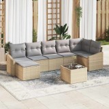 Cumpara ieftin Set de canapele pentru grădină 8 pcs Bej Rattan poli