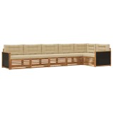 vidaXL Set de canapele de exterior 6 pcs Natural și Bej 3383406