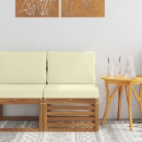 vidaXL Canapea Medie pentru Exterior Lemn Solid de Acacia natural 900490