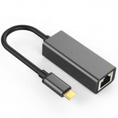 Adaptor LAN Gigabit CO2, USB tip C la RJ45 ethernet 1000Mbps