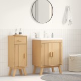 vidaXL Dulap de bază pentru chiuvetă 114x43x73,5 cm Lemn masiv de pin