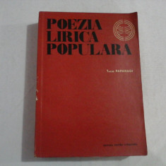 POEZIA LIRICA POPULARA - TACHE PAPAHAGI