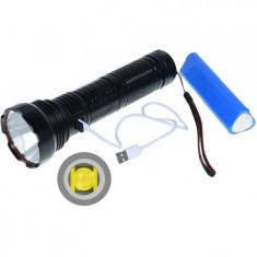Lanterna Profesionala LED Ultra XHP90 300W 6x18650 la USB 19A063 XXM foto
