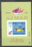 Ajman 1968 Sport Olympic Games sheets Mi.B33B MNH N.014