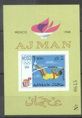 Ajman 1968 Sport Olympic Games sheets Mi.B33B MNH N.014 foto