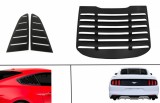 Ornamente Geamuri Laterale Spate si Ornament Geam Spate Luneta compatibile cu FORD Mustang Sixth Generation (2015-2019) Negru Performance AutoTuning