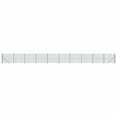 Gard plasa de sarma cu bordura, verde, 2x25 m