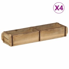 Tava cu depozitare 4 pcs Maro 60.5 x 15 x 9 cm foto