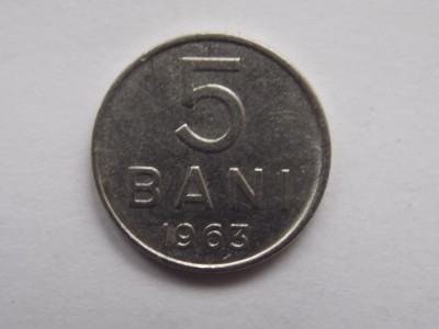 5 BANI 1963 ROMANIA-XF foto