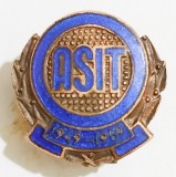 INSIGNA ASIT ASOCIATIA STIINTIFICA A INGINERILOR SI TEHNICIENILOR PT TEHNICIENI CU SERIA 456 CU AC DE SIGURANTA RARA ( CITITI DESCRIEREA -ENUNTUL )