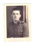 Mica foto roman soldat in armata maghiara mort in Rusia, Alb-Negru, Romania 1900 - 1950, Militar
