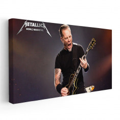 Tablou afis Metallica trupa rock 2361 Tablou canvas pe panza CU RAMA 60x120 cm