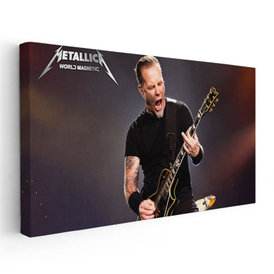 Tablou afis Metallica trupa rock 2361 Tablou canvas pe panza CU RAMA 70x140 cm foto