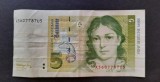 Bancnota 5 DM &quot;Betinna von Armin&quot; 1991, RFG - A 4028