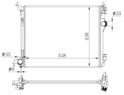 NRF 59270 Radiator, racire motor foto