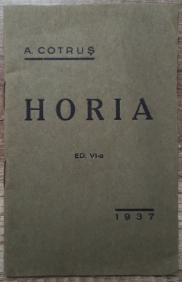 Horia - A. Cotrus// 1937 foto
