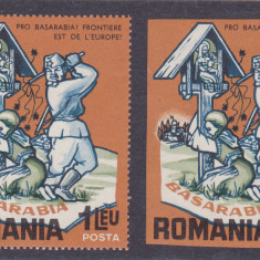 1965 Romania Exil - dantelata + nedant. Pro Basarabia, rezistenta anticomunista