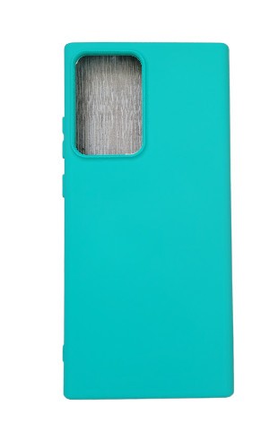 Husa silicon antisoc cu microfibra Samsung Galaxy Note 20 Ultra Turcoaz