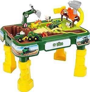 Masuta de joaca cu apa si nisip 2 in 1 - Ferma&amp;nbsp;John Deere foto