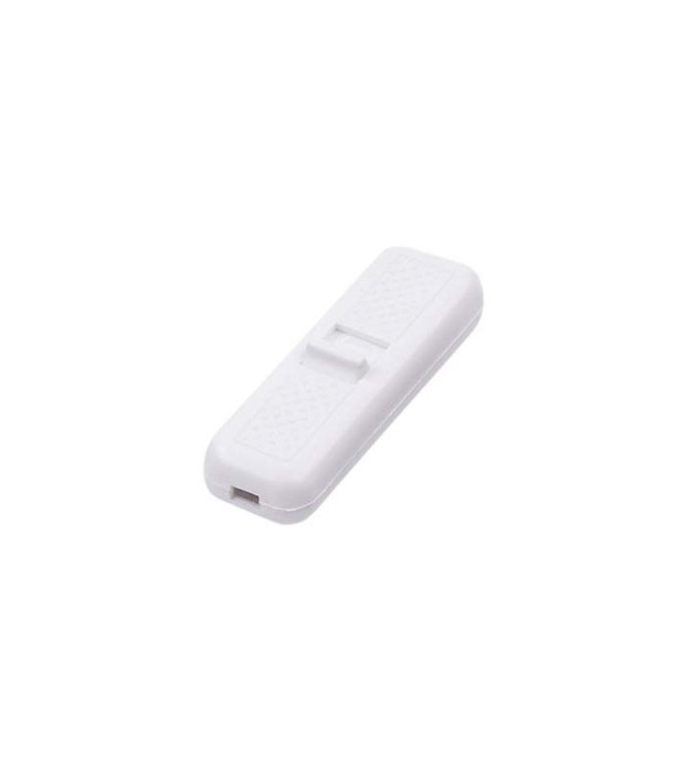 Intrerupator pe fir ON-OFF 2A 250V alb cu retinere