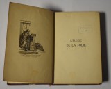 L'Eloge de la Folie par Didier Erasme de Rotterdam - Erasmus din Rotterdam - exemplarul nr. 1290 - limba franceză