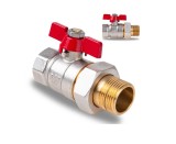 Robinet cu bila tip fluture3/4" DN20 cu garnitura de etansare, Geko G70224