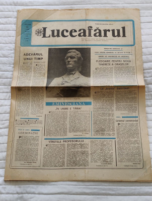 Ziarul LUCEAFĂRUL (30 septembrie 1989) Nr. 39 foto