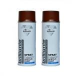 Cumpara ieftin Pachet 2 x Vopsea Spray Brilliante Maro Teracota RAL 8003 400 ml