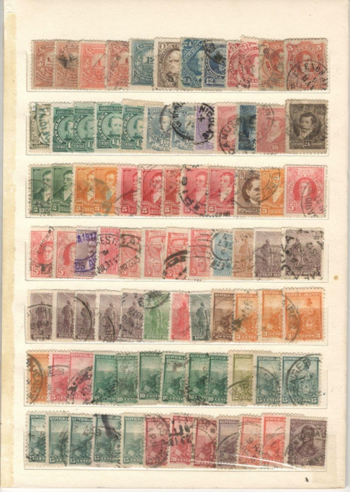 ARGENTINA.Lot peste 1.700 buc. timbre stampilate RL.8