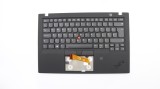 Carcasa superioara cu tastatura palmrest Laptop, Lenovo, ThinkPad X1 Carbon 6th Gen 6, Type 20KH, 20KG, 01YR564, 01YR600, AM16R000800, iluminata, neag