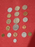 One (1) shilling 1960 + Two (2) sillings 1960 UK (stari aUNC) + Lot 16 monede din 16 tari. Unele sunt UNC + Luciu batere (ca din fisic) [poze]
