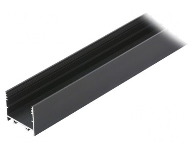 Profil aluminiu negru pentru module LED 1m VARIO30-02 foto
