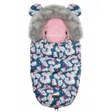 Sac de dormit 95 x 48 cm Ricokids Elmi 720012 - Bleumarin cu flamingo