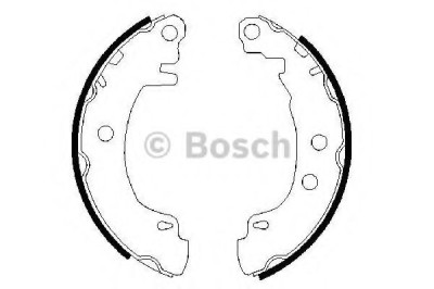 Set saboti frana RENAULT MEGANE I Break (KA0/1) (1999 - 2003) BOSCH 0 986 487 550 foto