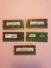 lot 5 placute DDR2 - pentru laptop - 1 GB foto