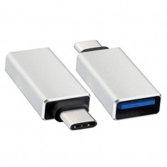 Adaptor OEM USB3.1 ADAP CM-3AF-BU USB 3.1 tip C tata la USB 3.0 A mama OTG foto