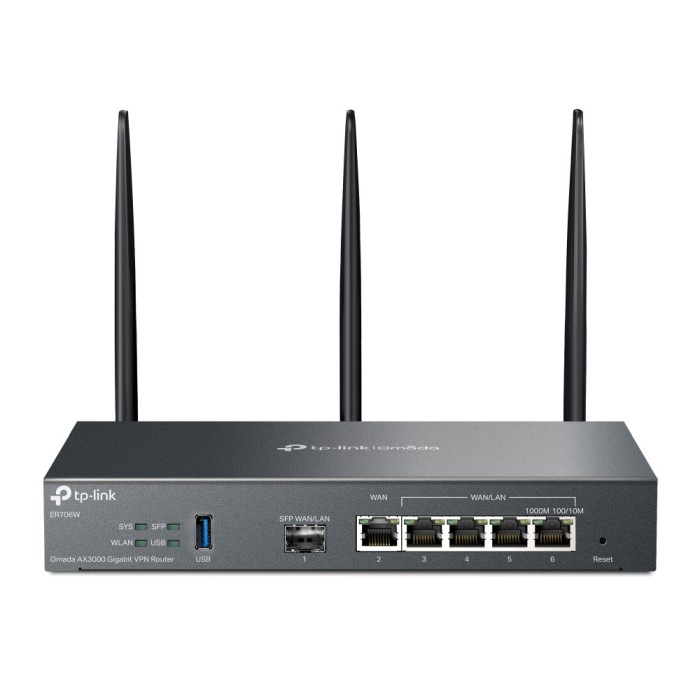 &quot;Omada AX3000 Wi-Fi 6 Gigabit VPN Router PORT: 1&times; Gigabit