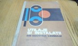 UTILAJE SI INSTALATII din Industria Lemnului - Olteanu Gh. (autograf) - 1968