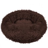 Pat Sersimo pentru caini si pisici, cu husa detasabila, maro, diametru 50cm Household NewTrend